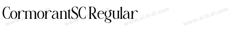 CormorantSC Regular字体转换